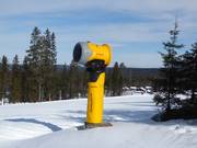 High-performance snow cannon in Kläppen