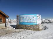 Information board in the ski area