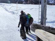 Attentive and friendly staff at the drag lifts