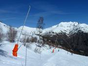 Snow lances in the Vallée Blanche sector