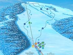 Trail map Čerťák – Václavov u Bruntálu