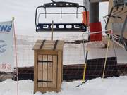 Trash can at a lift station