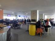 Relaxed get-together in the lodge