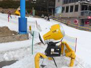High-performance snow cannon in Falls Creek