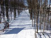 Cross-country trail in the ski resort of Bromont