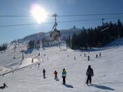 Slopes at the chairlifts and the gondola lift