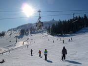 Slopes at the chairlifts and the gondola lift
