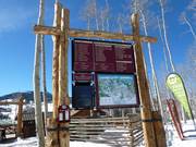 Information board in the ski area