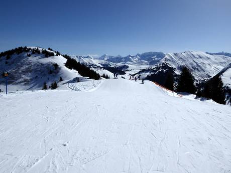 Ski resorts for beginners in Espace Mittelland – Beginners Rinderberg/Saanerslochgrat/Horneggli – Zweisimmen/Saanenmöser/Schönried/St. Stephan