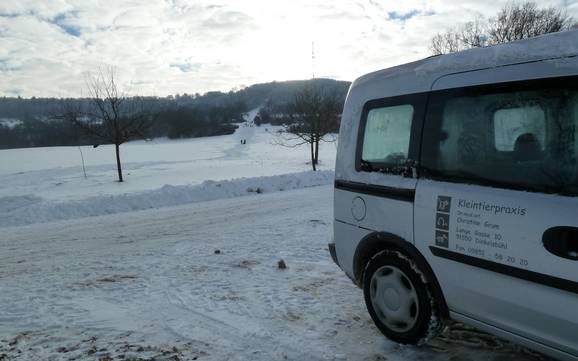 Ansbach: access to ski resorts and parking at ski resorts – Access, Parking Hesselberg