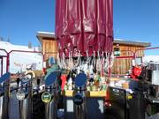 Schirmbar Gadein at the mountain station of the gondola