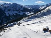 Geols descent to the valley station of the Panoramabahn Geols