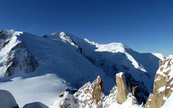 Biggest height difference in the Northern French Alps (Alpes du Nord) – ski resort Aiguille du Midi (Chamonix)