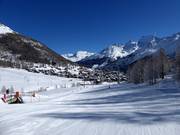 Saas-Fee nestled between the four-thousand-meter peaks