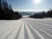 Very good slope grooming in the Åslia Skisenter ski area