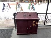 Waste separation in the Jackson Hole ski area