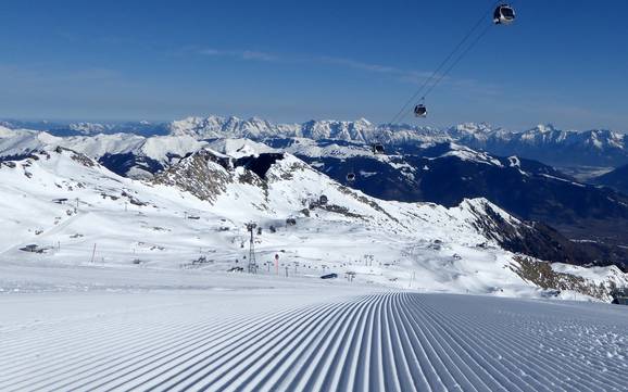 Glacier ski resort in Europe