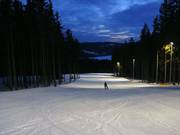 Night skiing