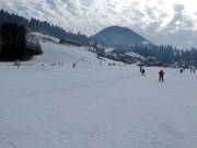 Good slope grooming in the beginner area