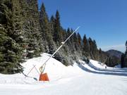 Snowmaking with snow lances in the Kopaonik ski resort