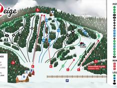 Trail map Belle Neige