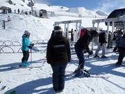 Friendly staff coordinate at the entry