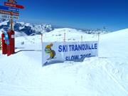 Ski tranquille - Speed-controlled zones are marked