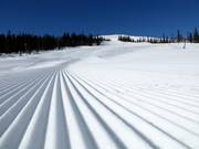 Perfect slope grooming in the Dundret Lapland ski area