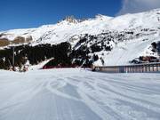 Practice slope with conveyor belt in Méribel