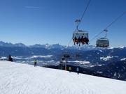 Summit lift with Villach in the background