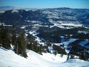 View over the Bridger Bowl ski area