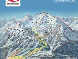 Trail map Marmot Basin – Jasper