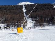 Snow lance in the valley area