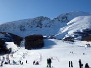 View of the easy slopes in the valley area