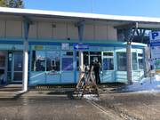 Well-maintained ticket area