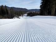 Very good slope grooming at the Barmsee ski lift
