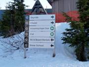 Slope signage at Grouse Mountain