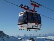 Funiplagne Grande Rochette - 26pers. Funitel - wind stable gondola lift with two parallel haul ropes at a distance