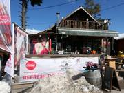 Bar at the valley station of the Yastrebets gondola lift
