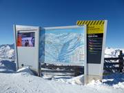 Exemplary slope map with real-time information