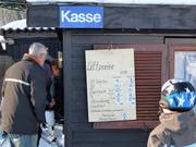 Price list at the valley station