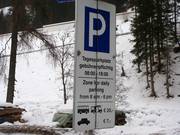 Paid day parking lots in St. Anton
