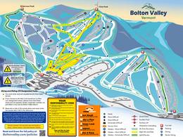 Trail map Bolton Valley