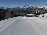 Very well-groomed slopes