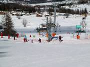 Practice lifts in the valley area