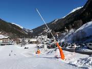 Snow lance at the valley station