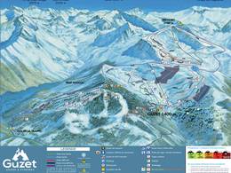 Trail map Guzet