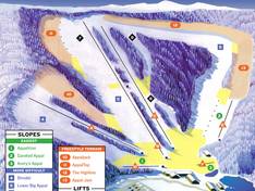 Trail map Appalachian Ski Mountain