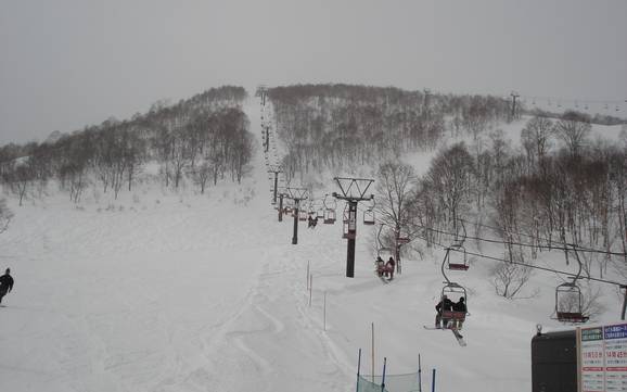 Biggest height difference on Honshu – ski resort Mitsumata/Kagura/Tashiro (Mt. Naeba)