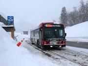 Ski bus in Snowbasin